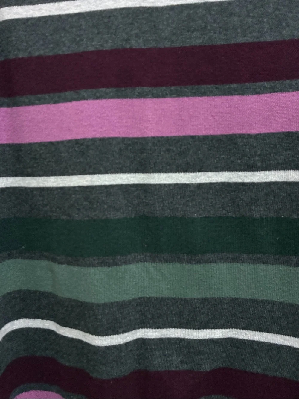 Springfield UP 100% Cotton Mens Shirt Large Pullover Long Sleeve Knit Striped L